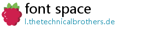 font space